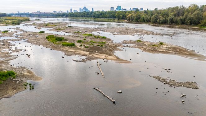 Wisła w Warszawie 27 sierpnia 2025 rano