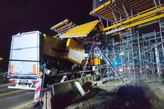 TIR na DK1 zniszczył konstrukcję nowego wiaduktu