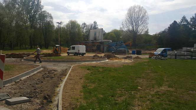 Prace w Parku Grabek w Czeladzi