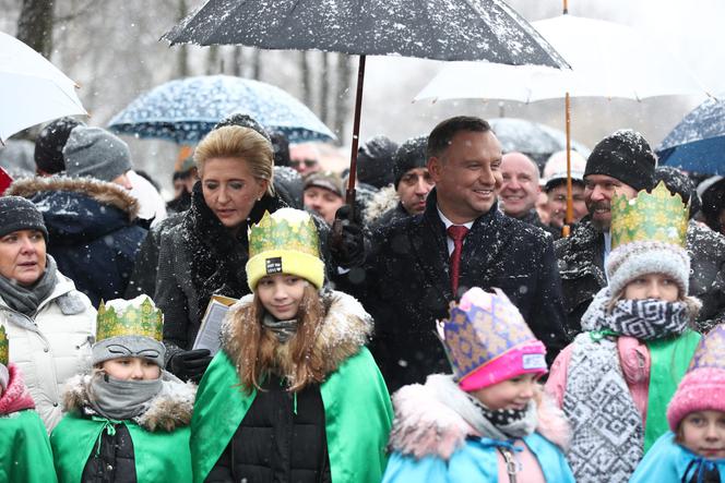 Andrzej Duda. Orszak Trzech Króli w Wadowicach.