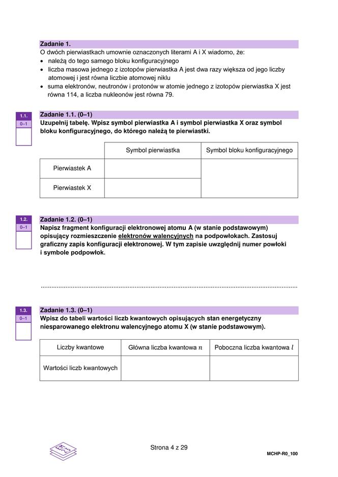 Matura 2023: chemia formuła 2023