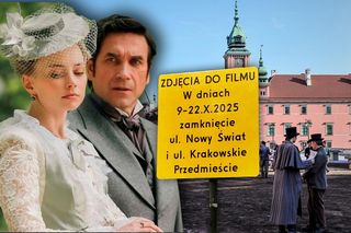 Kultową „Lalkę” kręcą przy Koperniku! Ozdobili całą okolicę. Krakowskie Przedmieście zamknięte