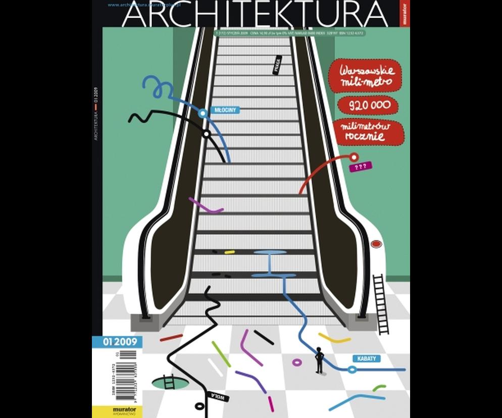 Okładka Miesięcznik Architektura 01/2009