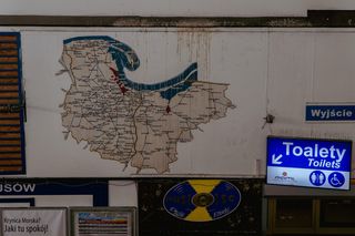 Dworzec PKS w Gdańsku. Oryginalna mapa