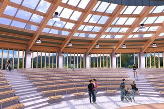   Wizualizacje amfiteatru w Gołdapi