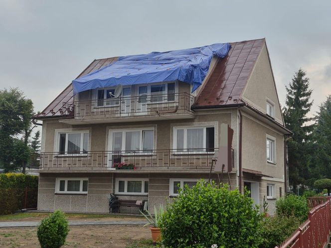 Skutki nawałnic w powiatach brzeskim i tarnowskim z 7 lipca 2025 roku