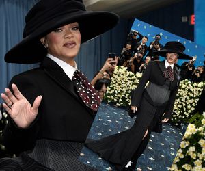 Rihanna ogłosiła ciążę na Met Gali 2025. Okrągły brzuszek wcisnęła w gorset!