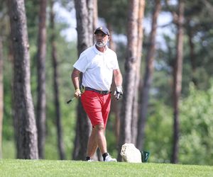 Michał Probierz na polu golfowym