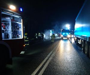 Wypadek śmiertelny na DK74 w Ćmińsku