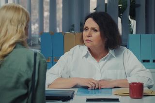 M jak miłość odc. 1813. Jagoda (Katarzyna Kołeczek), Marysia (Małgorzata Pieńkowska)