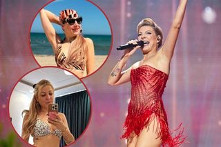 Rozgrzewa bardziej niż włoskie słońce! Narożna w skąpym bikini