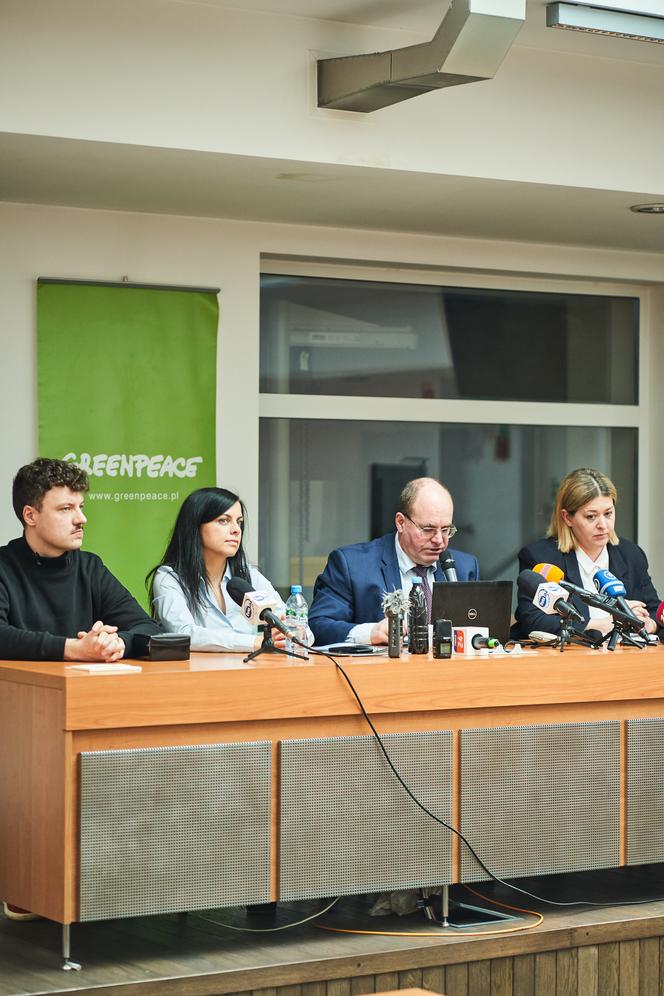 Konferencja prasowa Greenpeace