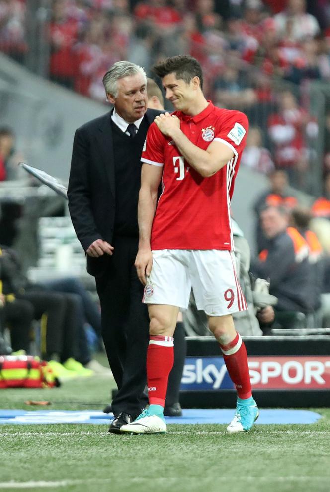 Carlo Ancelotti i Robert Lewandowski