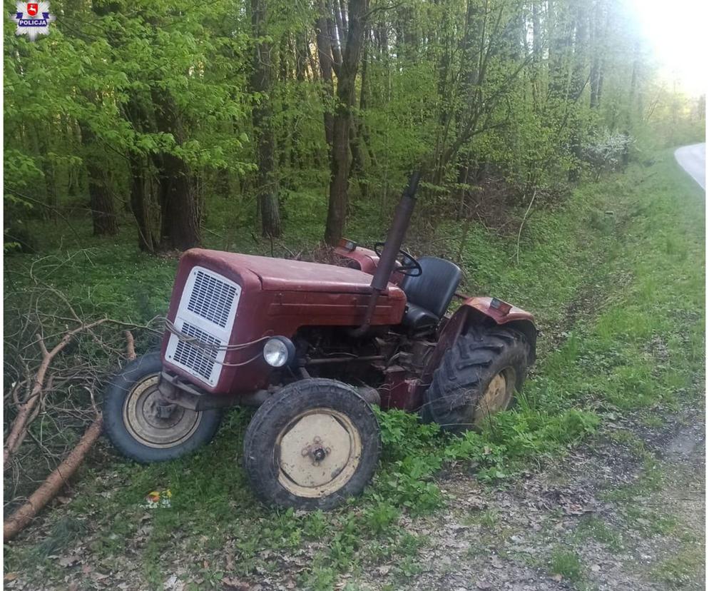 Zgłosił policjantom, że przejechał go własny traktor. Był kompletnie pijany