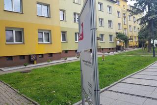 Zniszczona wystawa „Szlakiem Ostrobramskiej” na Alei Bluesa w Białymstoku