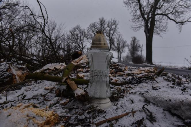 Śmiertelny wypadek Trzebczu Szlacheckim. Nie żyje 37-letni kierowca, który nie miał prawa jazdy