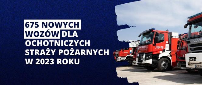 Rokordowa ilość nowych wozów dla OSP w 2023 roku