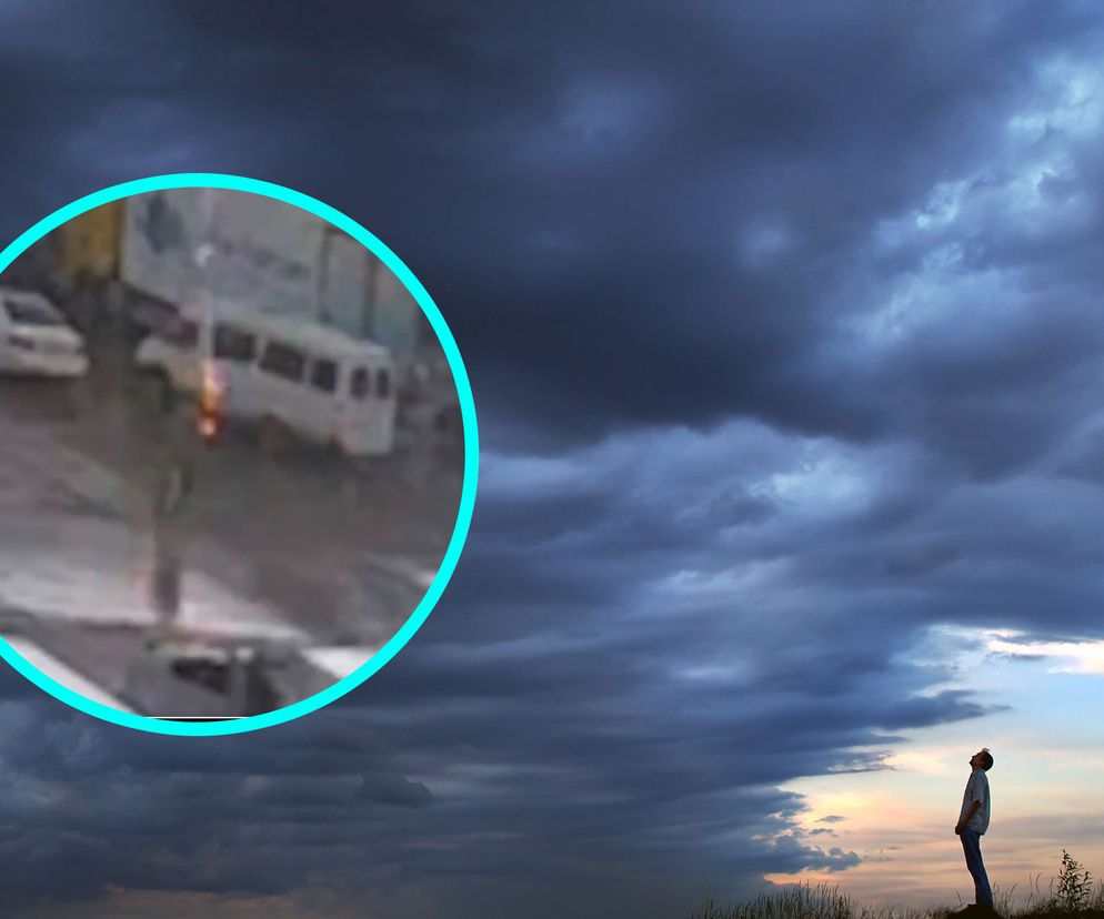 Piorun uderzył w człowieka. Wstrząsające nagranie bije rekordy popularności