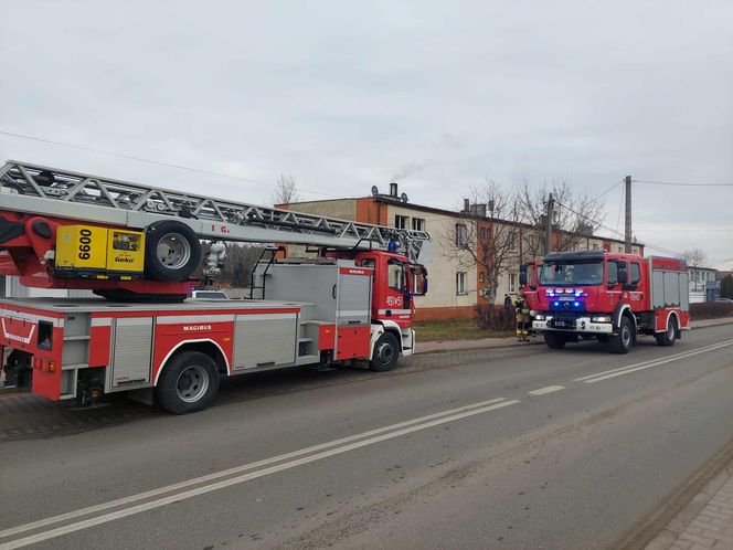 Pożar budynku socjalnego w Starachowicach