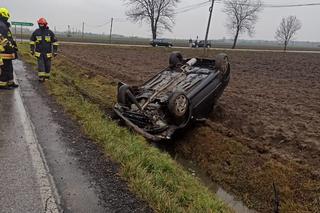 Zderzenie dwóch samochodów w Niecieczy pod Tarnowem