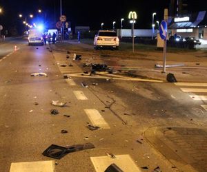 Pijani Ukraińcy rozbili się na skrzyżowaniu. Chwile grozy w Wejherowie