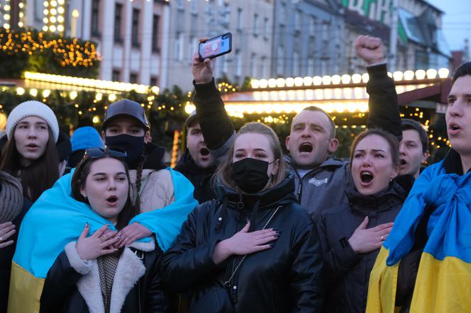  Wojna na Ukrainie. Protest w Katowicach [ZDJĘCIA]