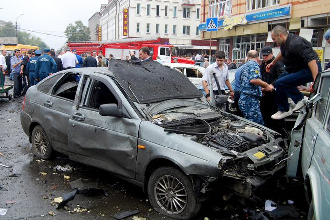 Eksplozja bazarze we Władykaukazie w Osetii Północnej  