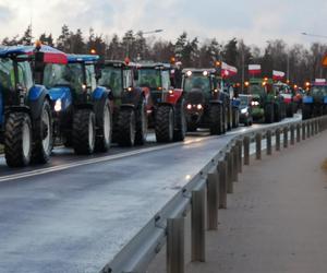 Protest rolników. Blokady dróg na Warmii i Mazurach