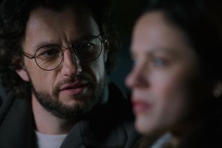 	M jak miłość odc. 1853. Kasia (Paulina Lasota), Mariusz (Mateusz Mosiewicz)