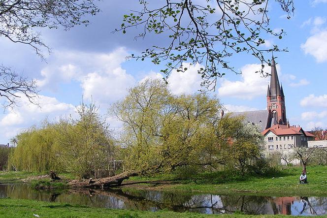 Noteć w Drezdenku w okolicach ul.Kościuszki.