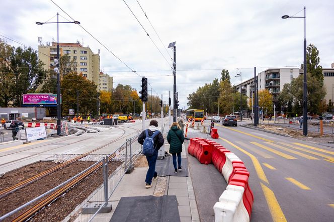 Budowa tramwaju do Wilanowa na kilka tygodni przed otwarciem