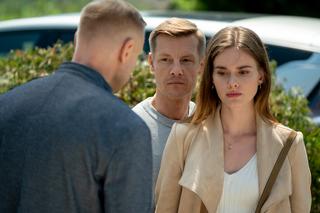 M jak miłość, odcinek 1678: Franka (Dominika Kachlik), Paweł (Rafał Mroczek), Karol Lewicki (Konrad Marszałek)