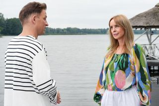 	Barwy szczęścia odc. 3123. Agnieszka (Katarzyna Tlałka), Łukasz (Michał Rolnicki)