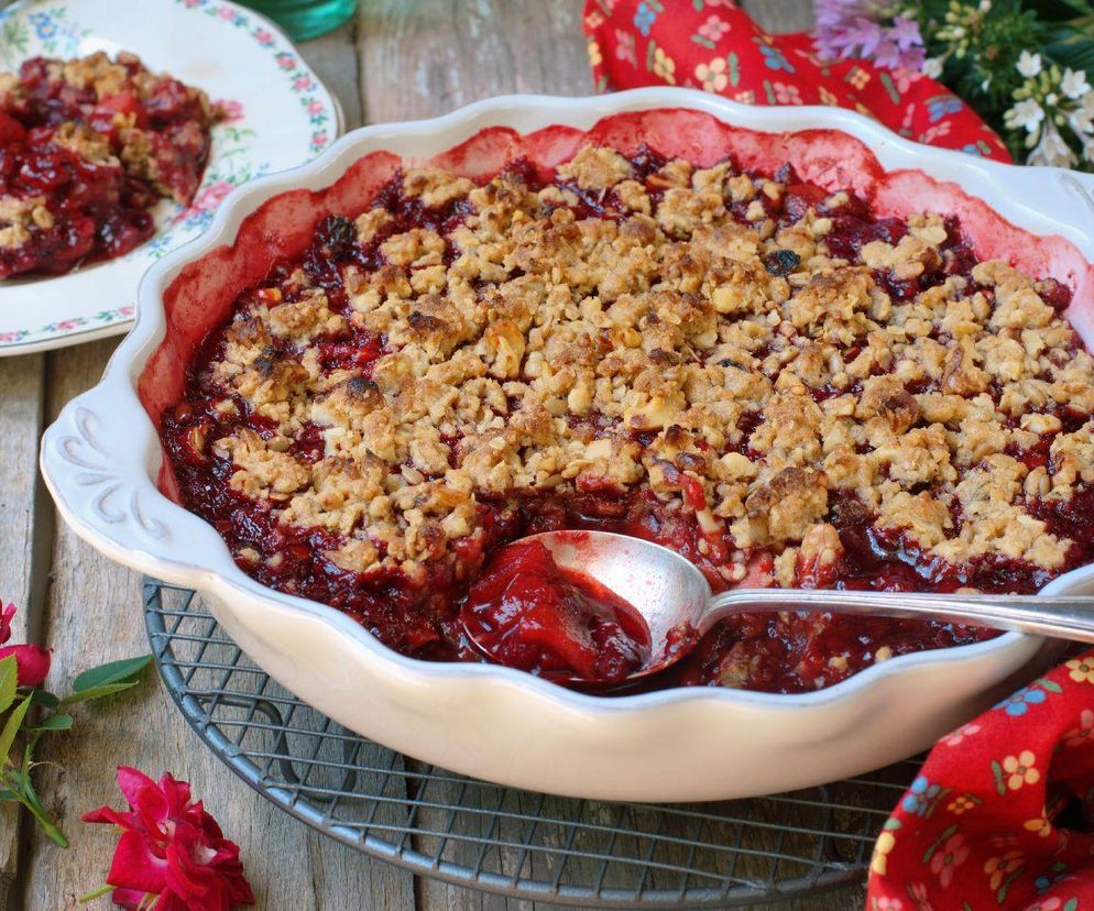 crumble ze śliwkami