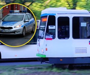 Policyjny pościg za... tramwajem. 49-letni amator okularów słonecznych będzie miał kłopoty