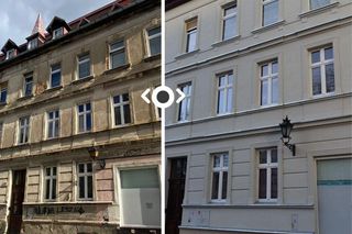 Kamienica przy Narutowicza w Lesznie po remoncie 