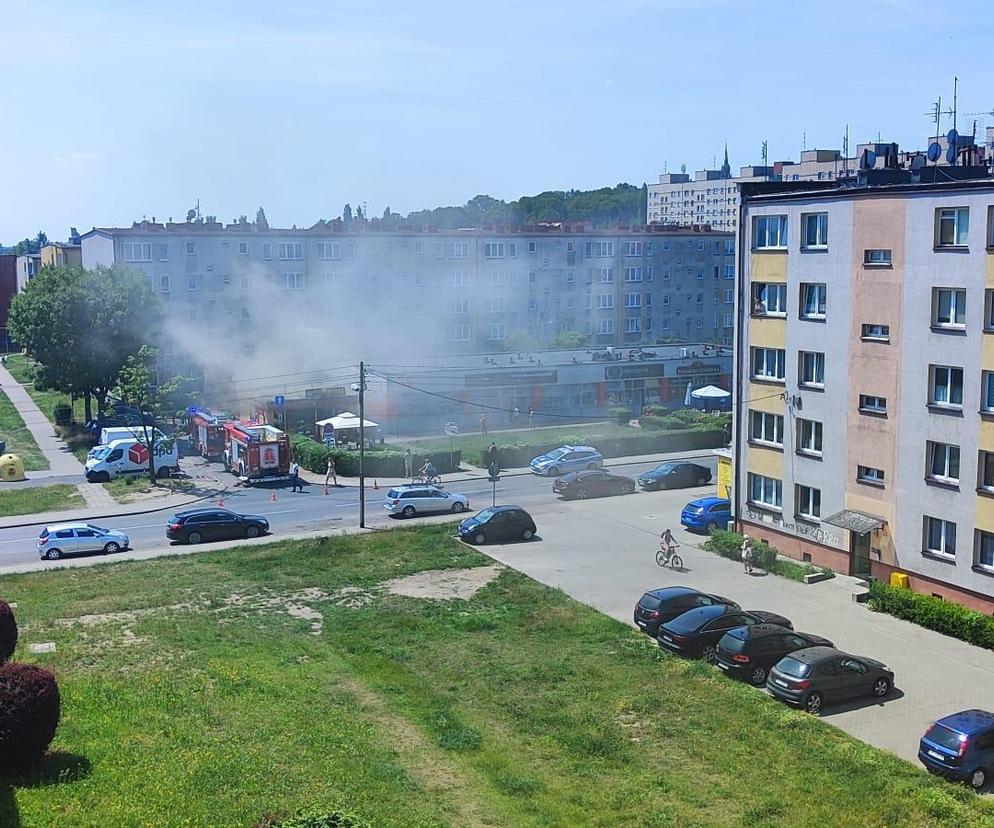 Pożar lokalu z kebabem w Piekarach Śląskich