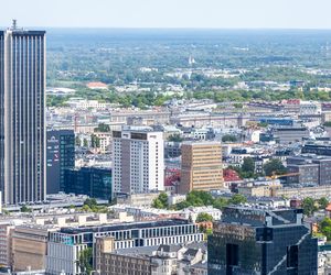 Panorama Warszawy z wieżowca Skyliner