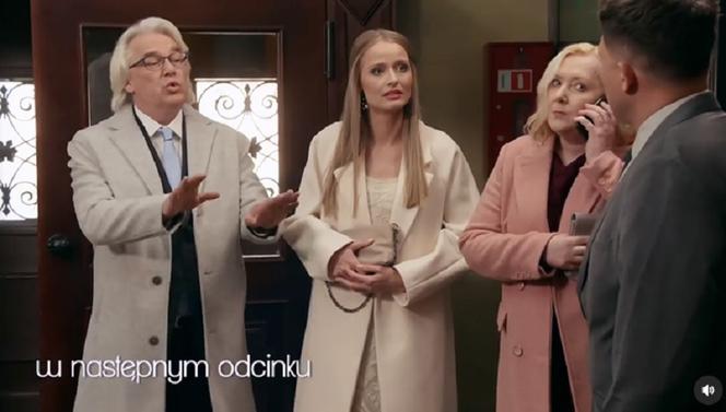 Pierwsza miłość odc. 3444. Weronika (Dominika Kryszczyńska), Zygmunt Nowaczyk (Zbigniew Stryj)