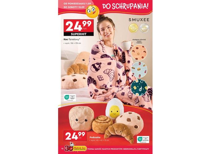 Strona z gazetki z Biedronki