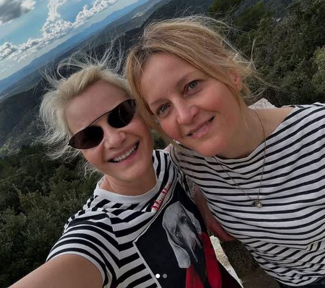 Małgorzata Kożuchowska z siostrą Mają