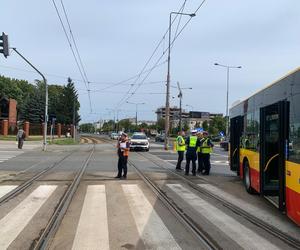 Zderzenie tramwaju i autobusu w Warszawie