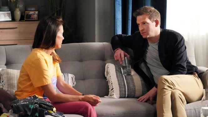 Barwy szczęścia odc. 3064. Łukasz (Michał Rolnicki), Kasia (Katarzyna Glinka)