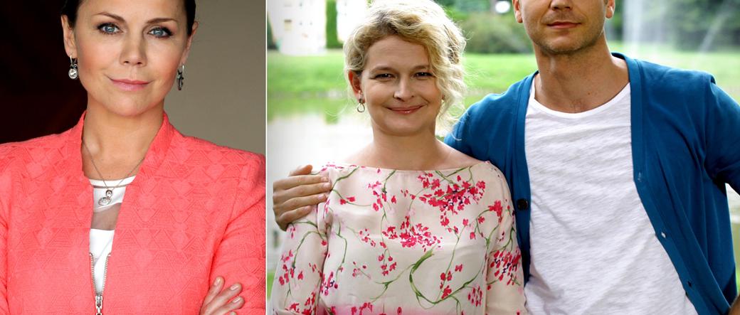 M jak miłość odc. 1008. Jola Kaczmarek (Monika Krzywkowska), Marta (Dominika Ostałowska), Andrzej Budzyński (Krystian Wieczorek)