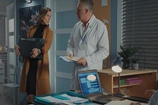 M jak miłość odc. 1786. Ewa Kalinowska (Anna Kerth), Artur Rogowski (Robert Moskwa), Marysia (Małgorzata Pieńkowska)