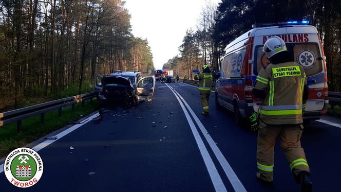 Groźnie wyglądające zdarzenie na DK11 w Tworogu. Jeden z kierowców był pijany 