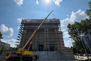 Archikatedra w Katowicach w remoncie. Co się zmieni? Zobacz nowe elementy frontonu