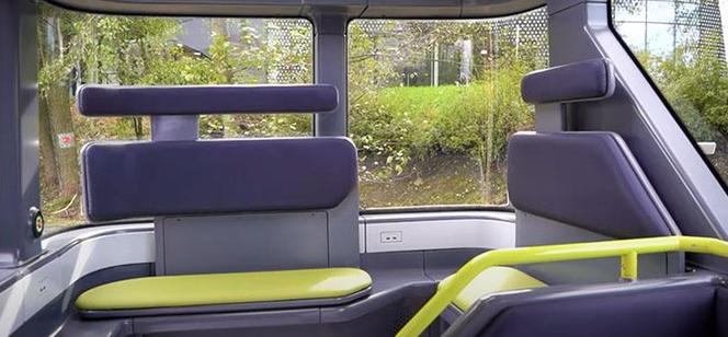 Autobus autonomiczny Blees-BB1 - wnętrze