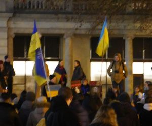 Manifestacja w trzecią rocznicę wybuchu wojny w Ukrainie