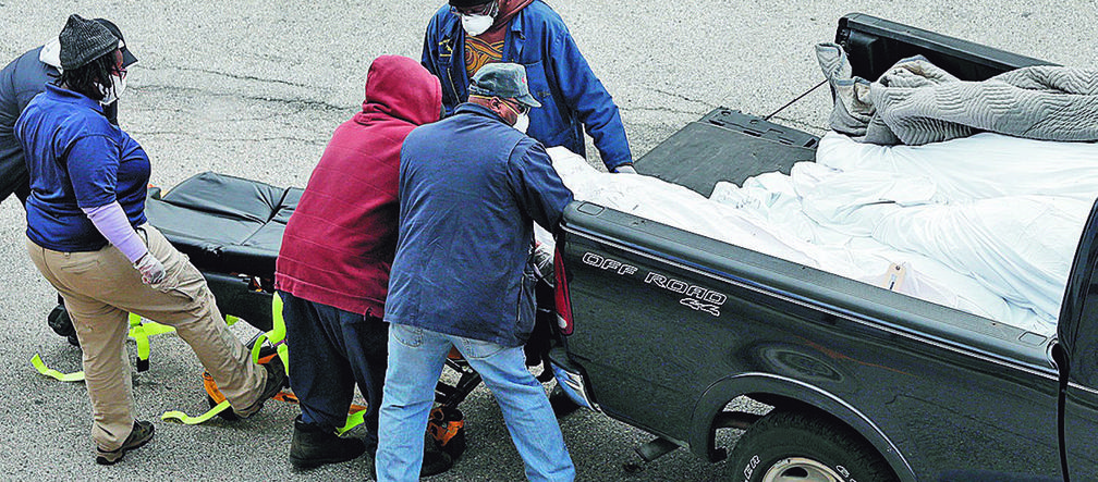 Ofiary zarazy jak worki ziemniaków